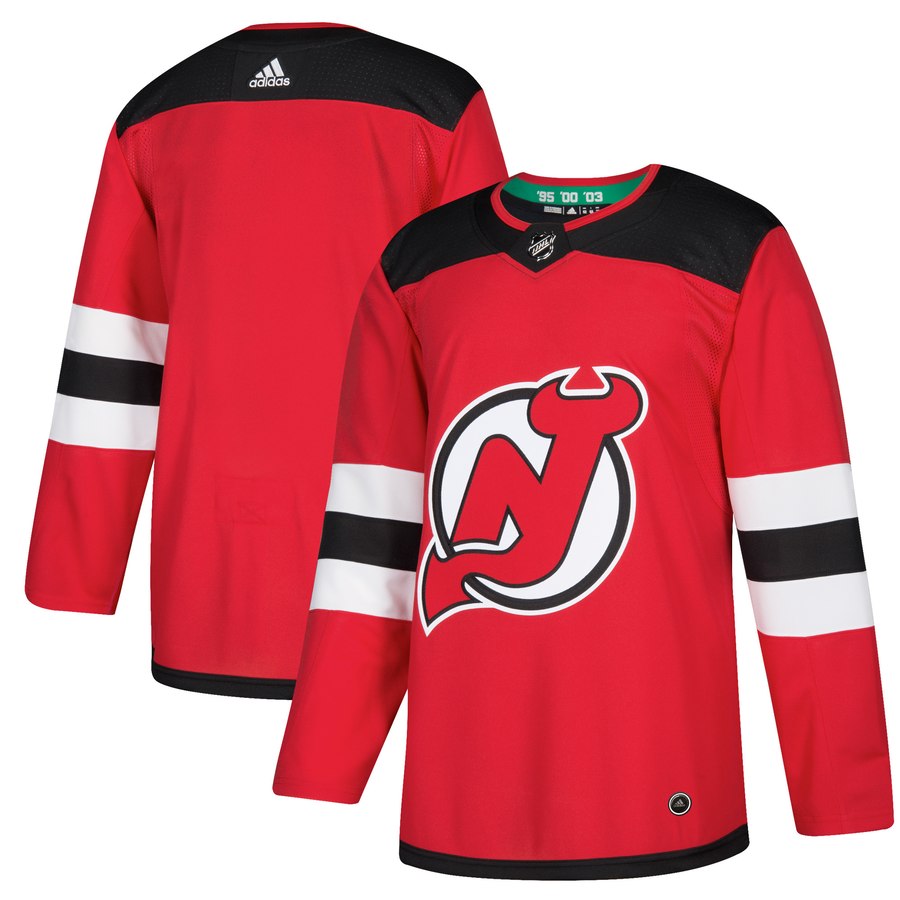 Men's Adidas New Jersey Devils Red Stitched NHL Jersey